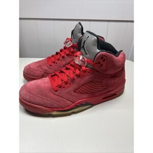 Size 11.5 - Air Jordan 5 Retro Red Suede